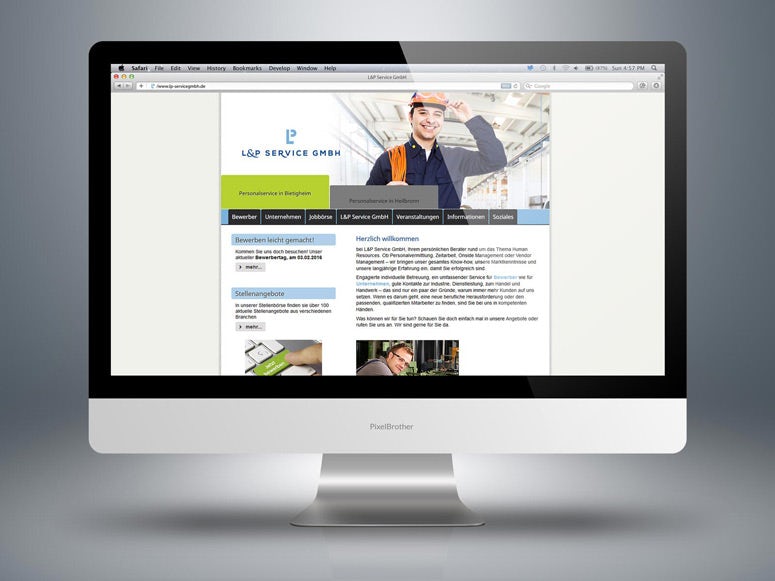 website personnel service